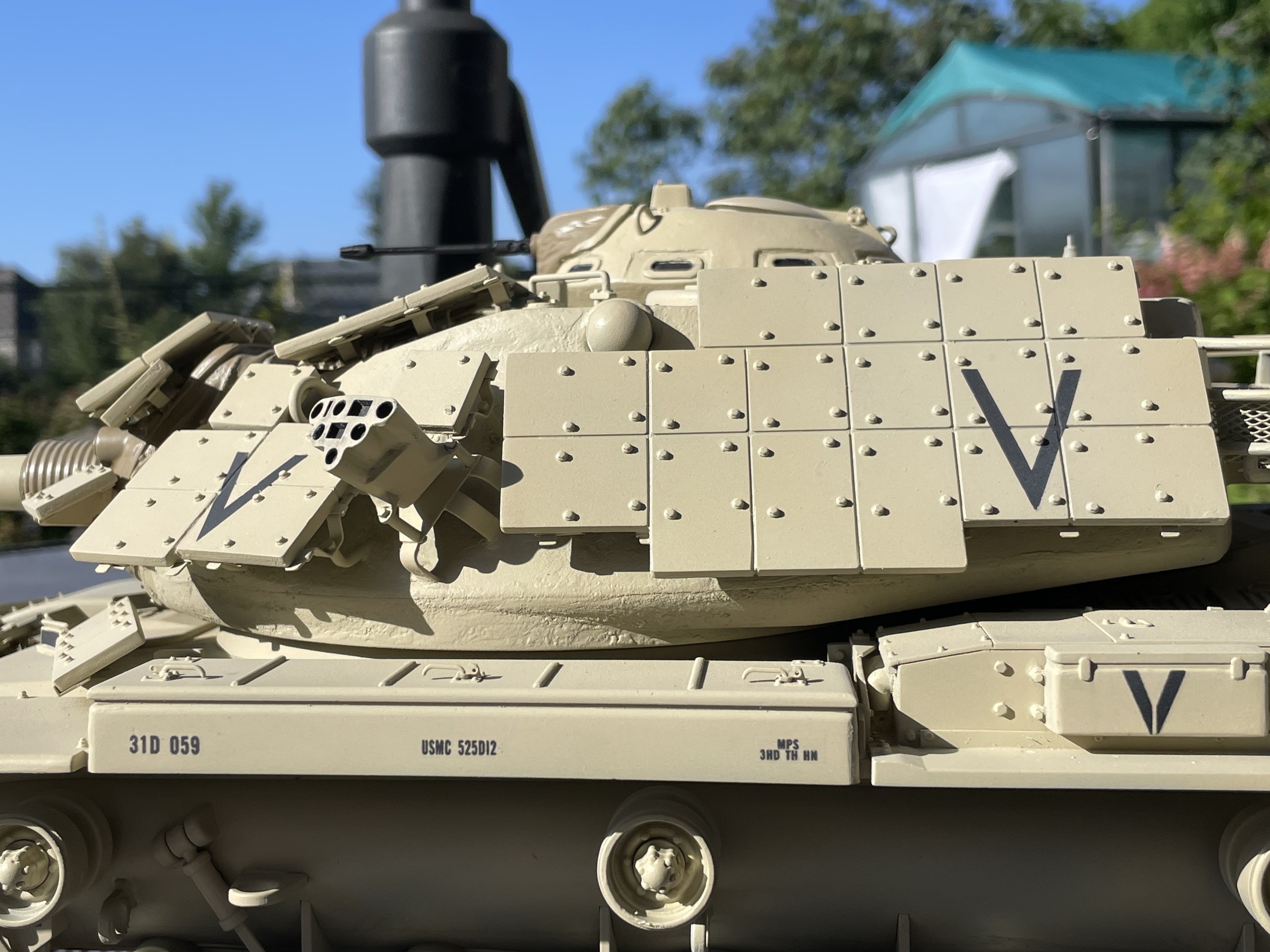 1/16 RC USMC M-60A1 US tank with ERA - Build