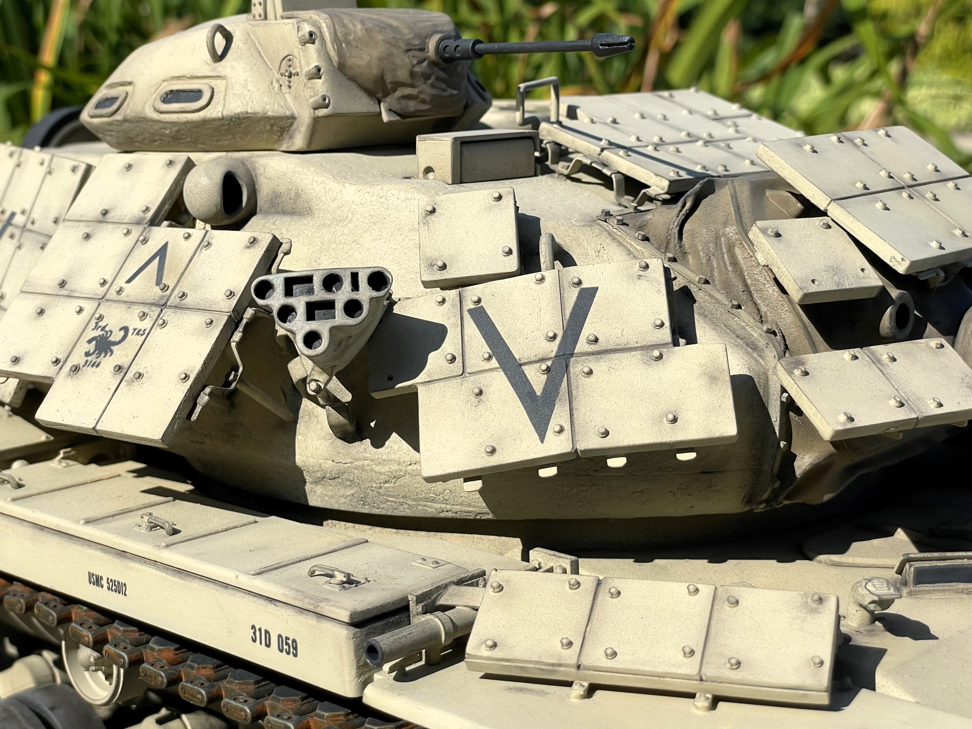 1/16 RC USMC M60A1 US tank with ERA - Build