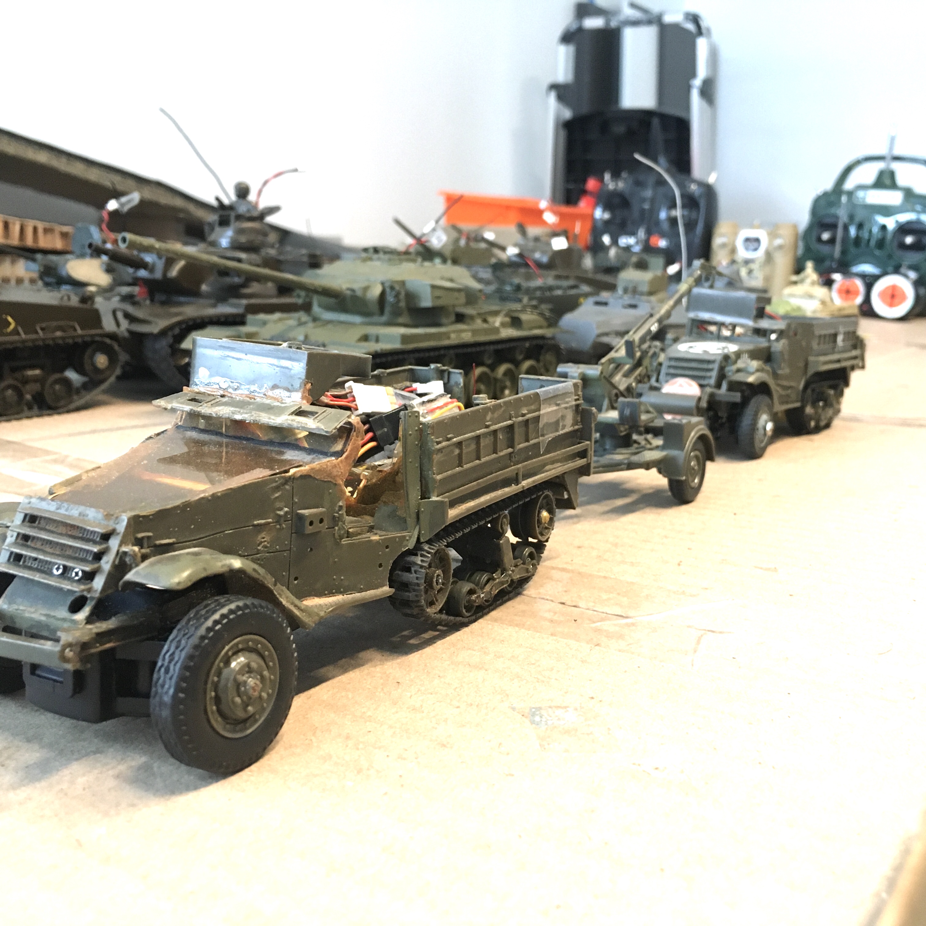 Half track convoy. Both of these models are DSMX with Telemetry.