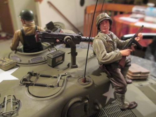 Tank rider and turret detail