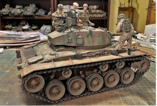 RC 1/16 M-24 Chaffee light tank- Dien Bien Phu 1954 - Build