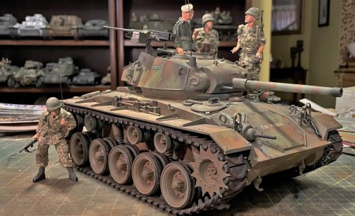 RC 1/16 M-24 Chaffee light tank- Dien Bien Phu 1954 - Build