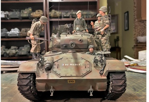 RC 1/16 M-24 Chaffee light tank- Dien Bien Phu 1954 - Build