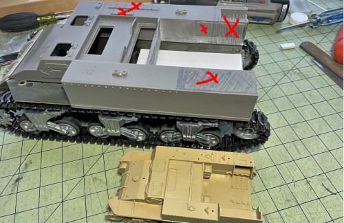 1/16 RC US 155mm Gun Motor Carriage M12 - Build