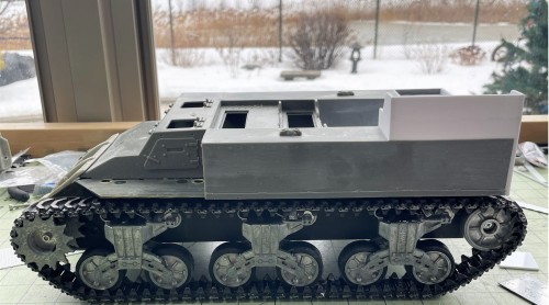 1/16 RC US 155mm Gun Motor Carriage M12 - Build