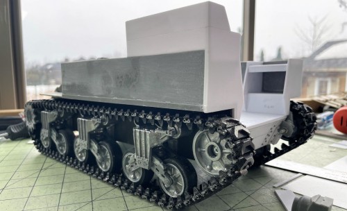 1/16 RC US 155mm Gun Motor Carriage M12 - Build