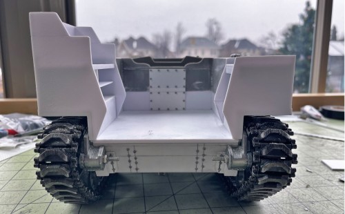 1/16 RC US 155mm Gun Motor Carriage M12 - Build