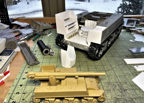 1/16 RC US 155mm Gun Motor Carriage M12 - Build
