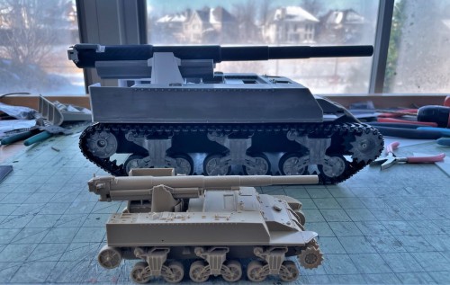 1/16 RC US 155mm Gun Motor Carriage M12 - Build