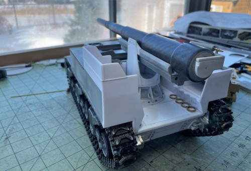1/16 RC US 155mm Gun Motor Carriage M12 - Build