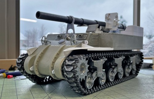 1/16 RC US 155mm Gun Motor Carriage M12 - Build