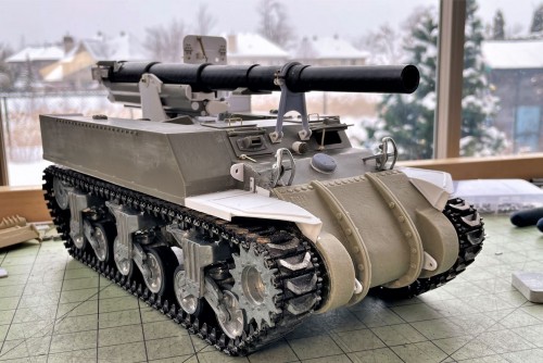 1/16 RC US 155mm Gun Motor Carriage M12 - Build