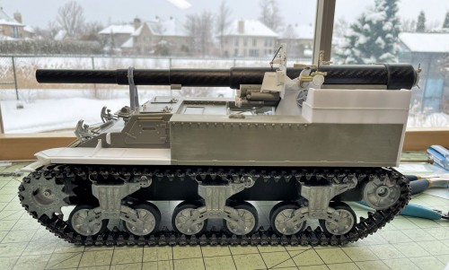 1/16 RC US 155mm Gun Motor Carriage M12 - Build