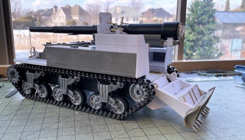 1/16 RC US 155mm Gun Motor Carriage M12 - Build