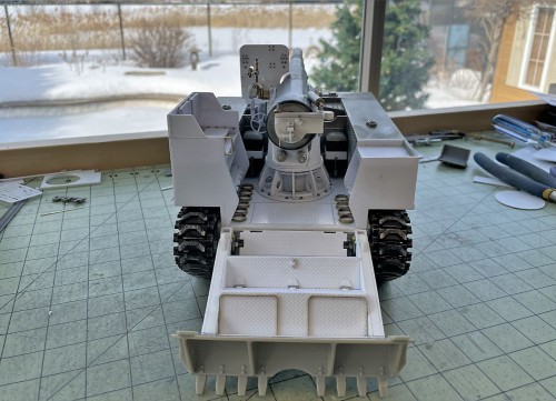 1/16 RC US 155mm Gun Motor Carriage M12 - Build