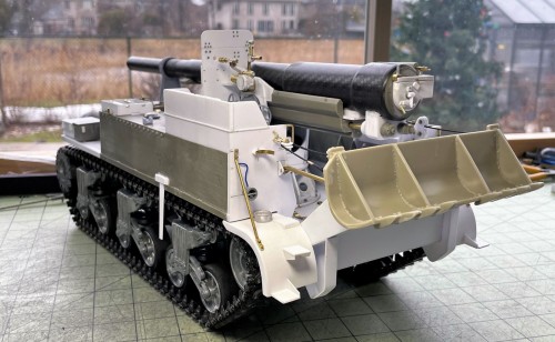 1/16 RC US 155mm Gun Motor Carriage M12 - Build