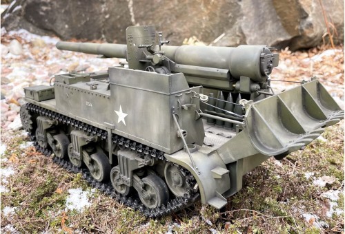 1/16 RC US 155mm Gun Motor Carriage M12 - Build