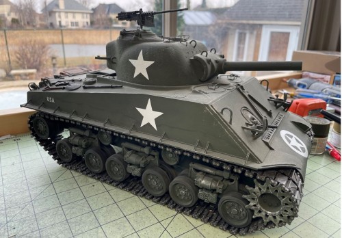 RC 1/16 Sherman T31 Demolition tank - Build