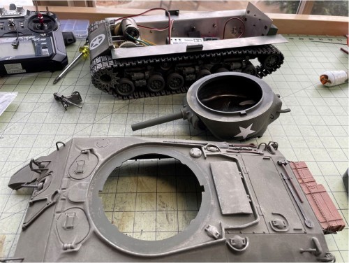 RC 1/16 Sherman T31 Demolition tank - Build