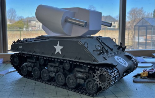 RC 1/16 Sherman T31 Demolition tank - Build
