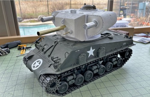 RC 1/16 Sherman T31 Demolition tank - Build