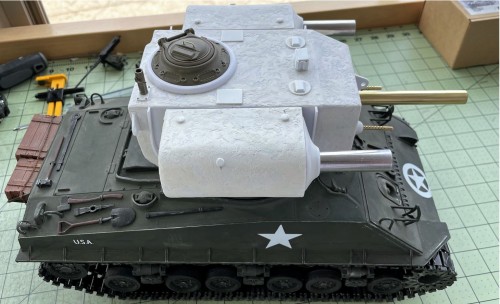 RC 1/16 Sherman T31 Demolition tank - Build