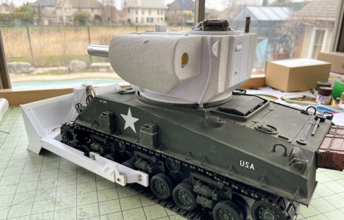 RC 1/16 Sherman T31 Demolition tank - Build