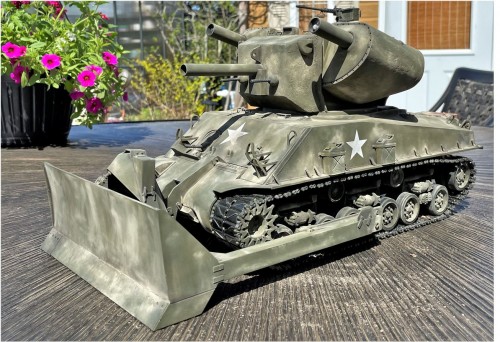 RC 1/16 Sherman T31 Demolition tank - Build