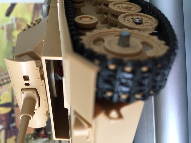 Interfacing the track sprocket can be challenging. It is best IMO to make it a removable mount. The one shown above can easily be removed for servicing or repairing the gearbox