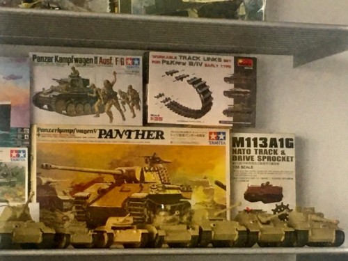 7 German Tanks in my 1/35 scale collection.