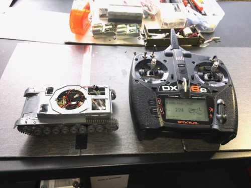 DX 6e Transmitter with 255 memories used to control this and many more radio control models.