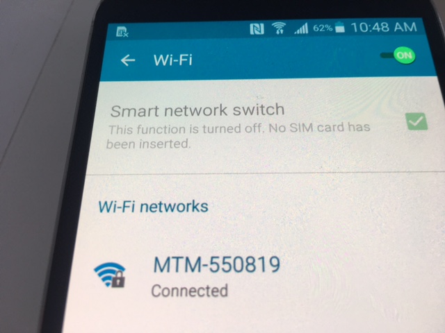 cell phone WIFI used
