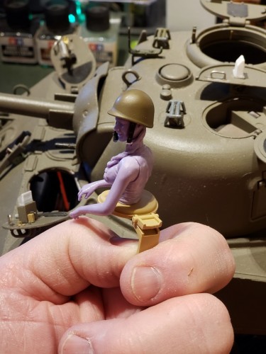 Stock Tiger seat was cut and reconfigured to fit the MATO firewall in the Sherman.jpg