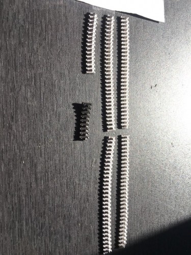 120 Individual tracks links (ITL) USED for each side of the Crusader. The bottom 15 ITL links are spares so 135 ITL pieces available for each side. Every link went together with no issues in assembly and very little flash trimming required. These ere easy to build IMO.
