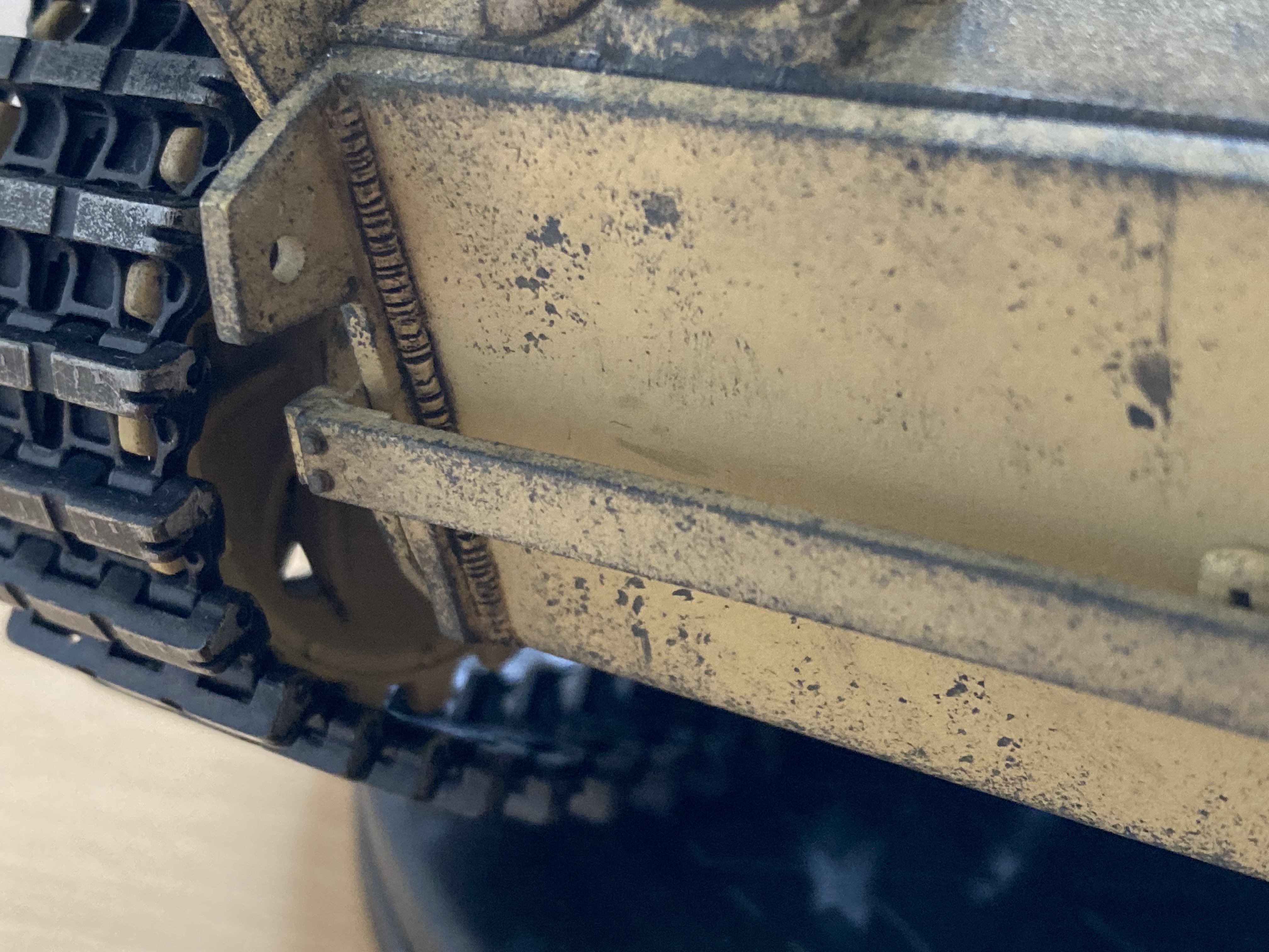 Front Lower Hull+Spare Track Holder+Weld Seam RHS