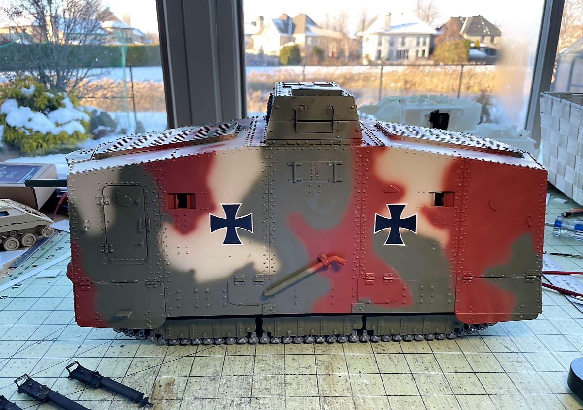 A7V German WW1 tank 1/16 RC - Build