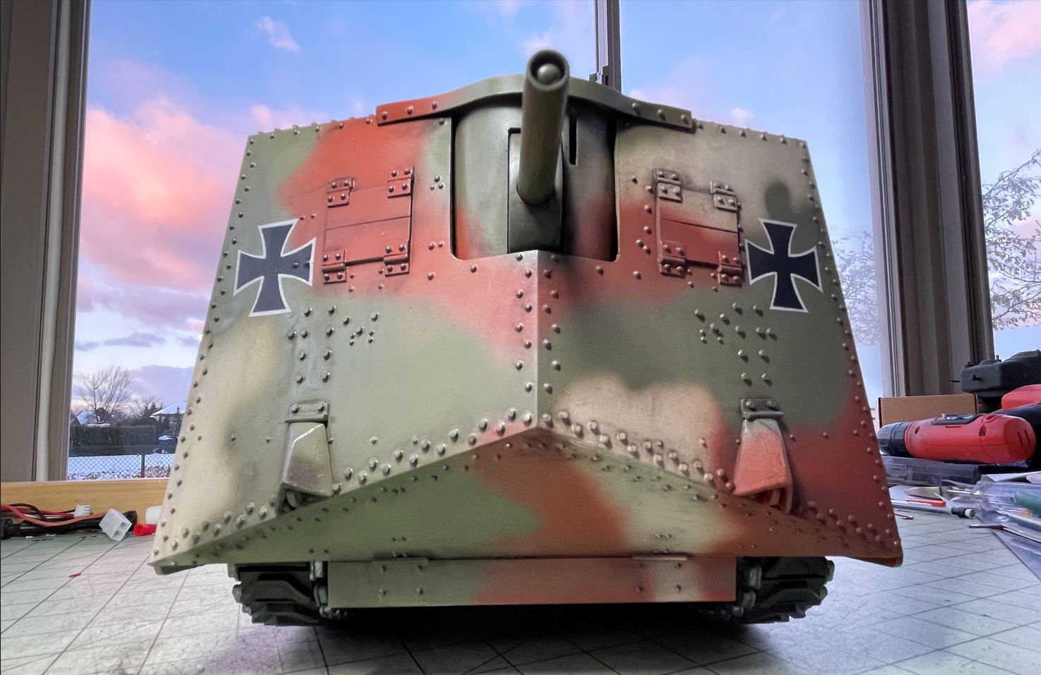 A7V German WW1 tank 1/16 RC - Build