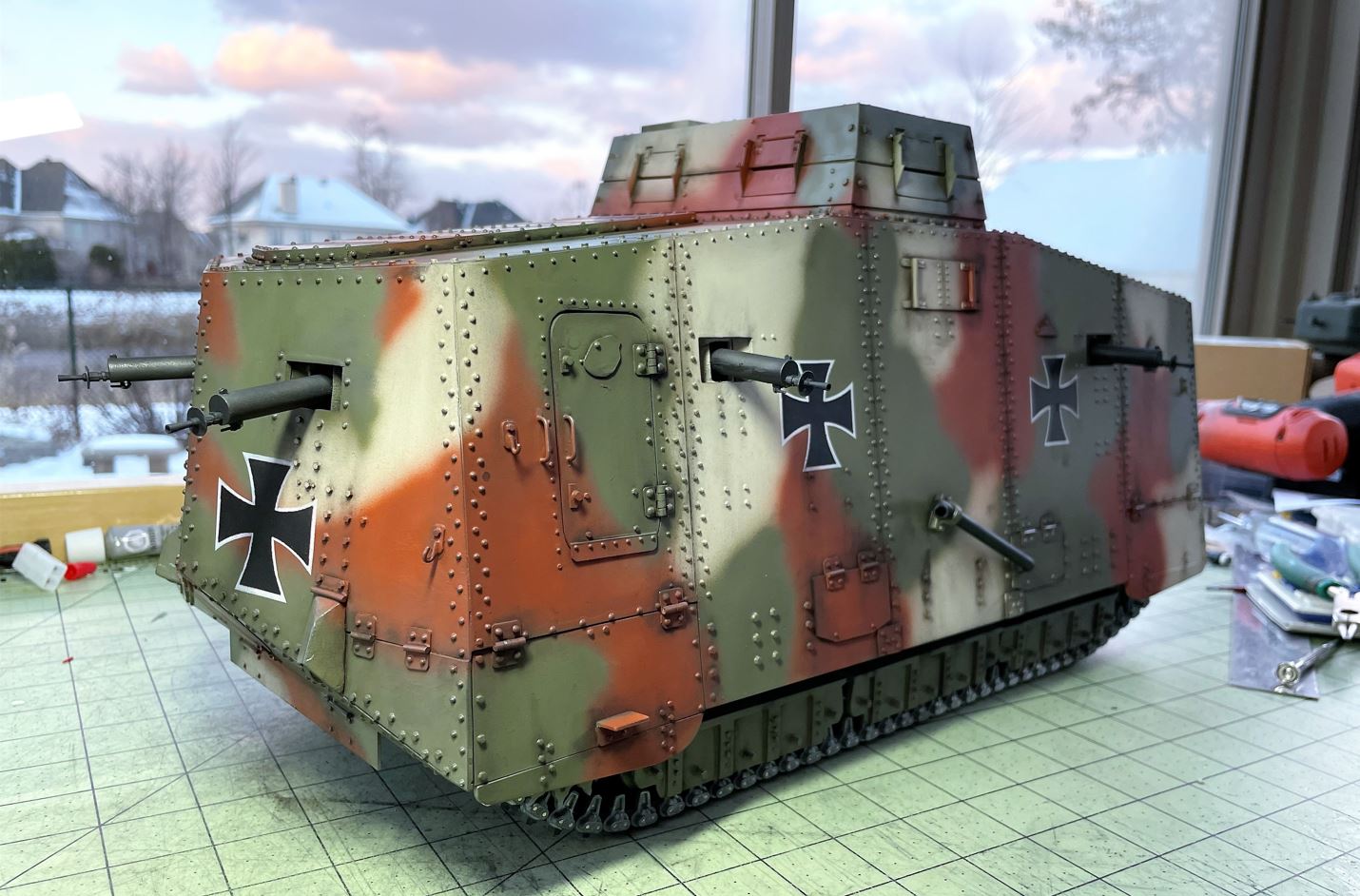 A7V German WW1 tank 1/16 RC - Build