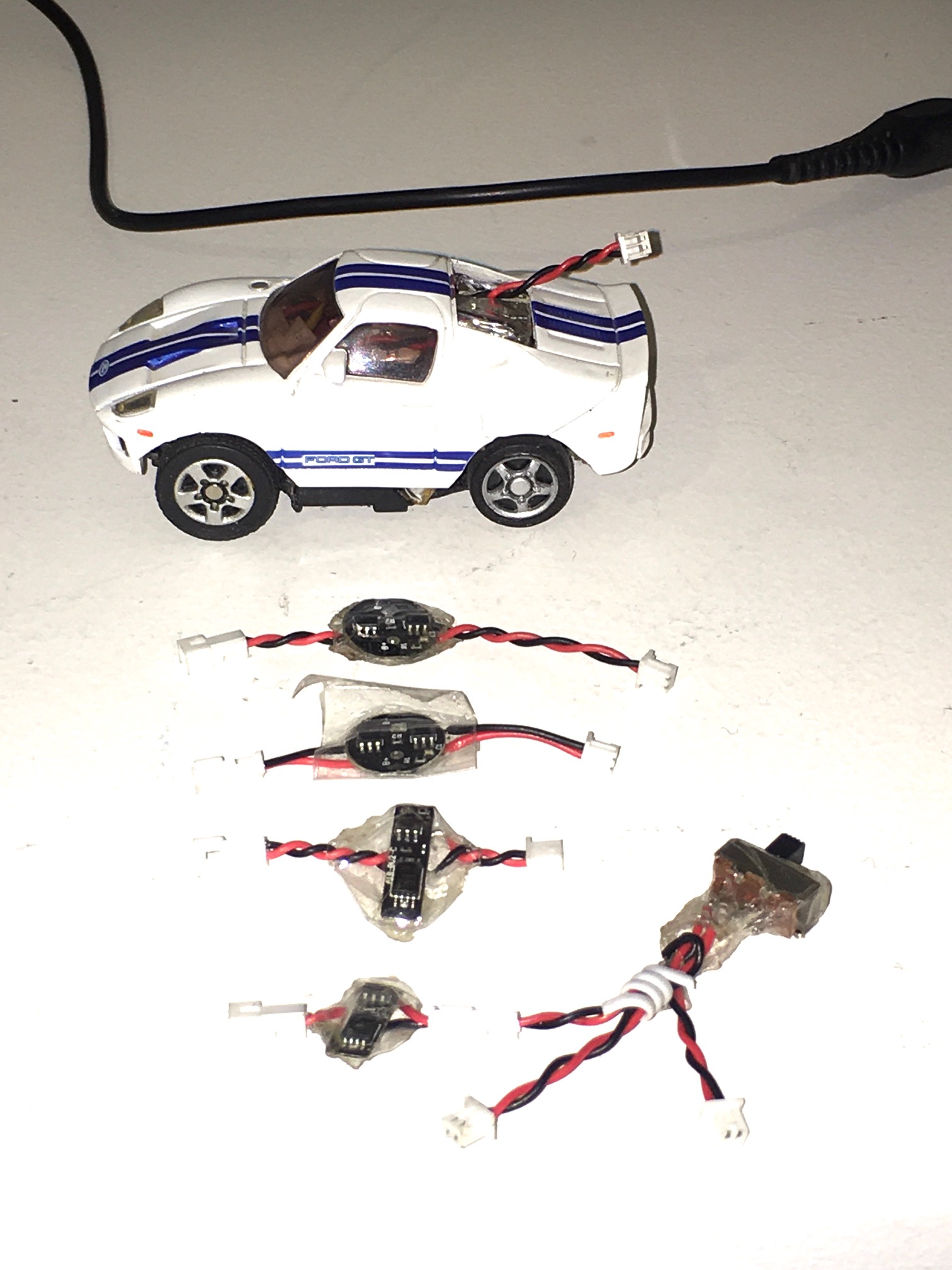 These have been modified with connectors as the are handy in custom cell configuration and other uses like current limit with voltage cut for over current limit.