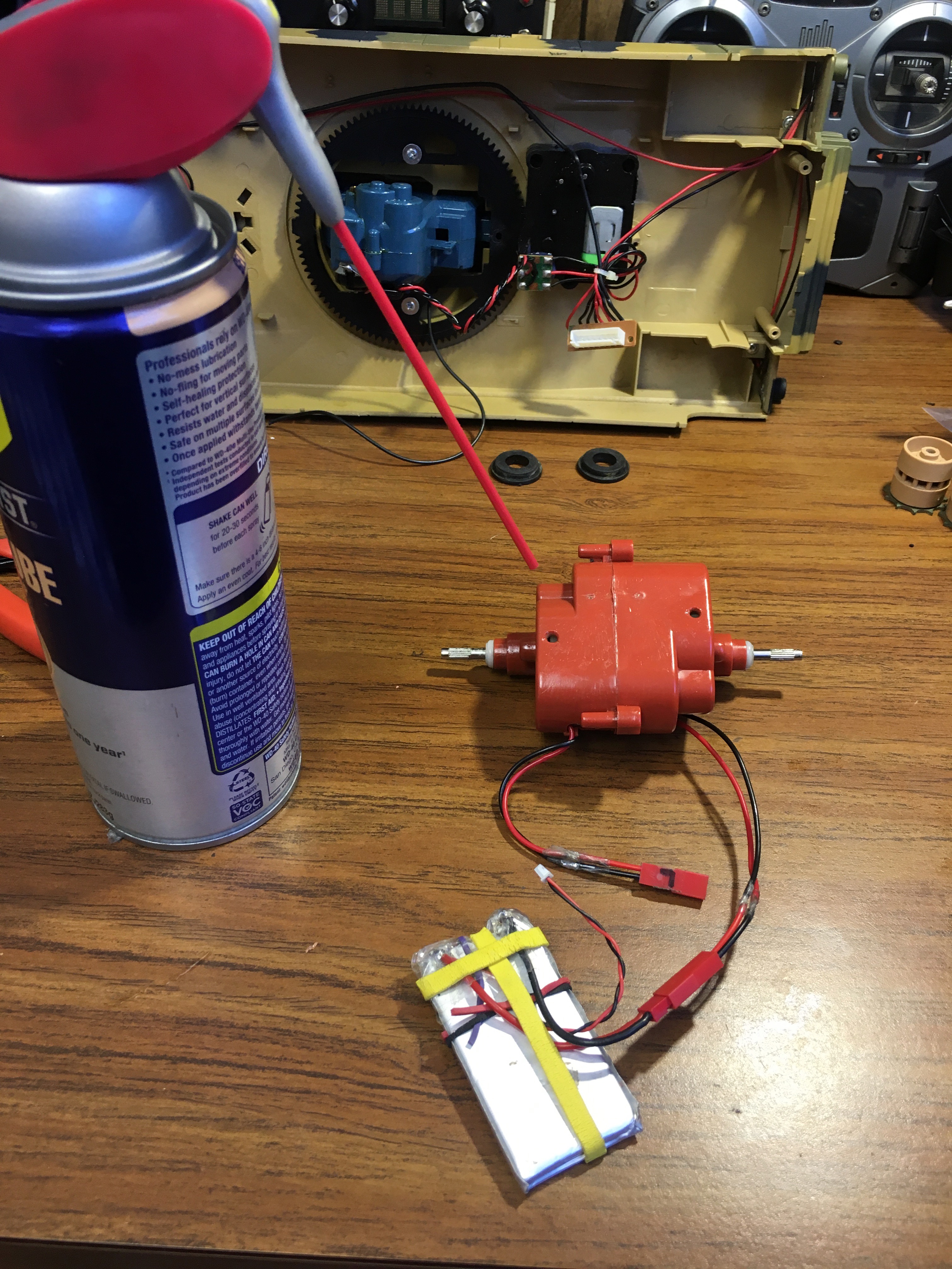 HL Abrams OLD GEN gearbox being tested and &quot;run in&quot; to check for proper operation now with liquid oil inside