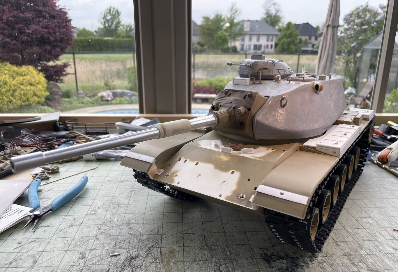 1/16 RC USMC M-60A1 US tank with ERA - Build
