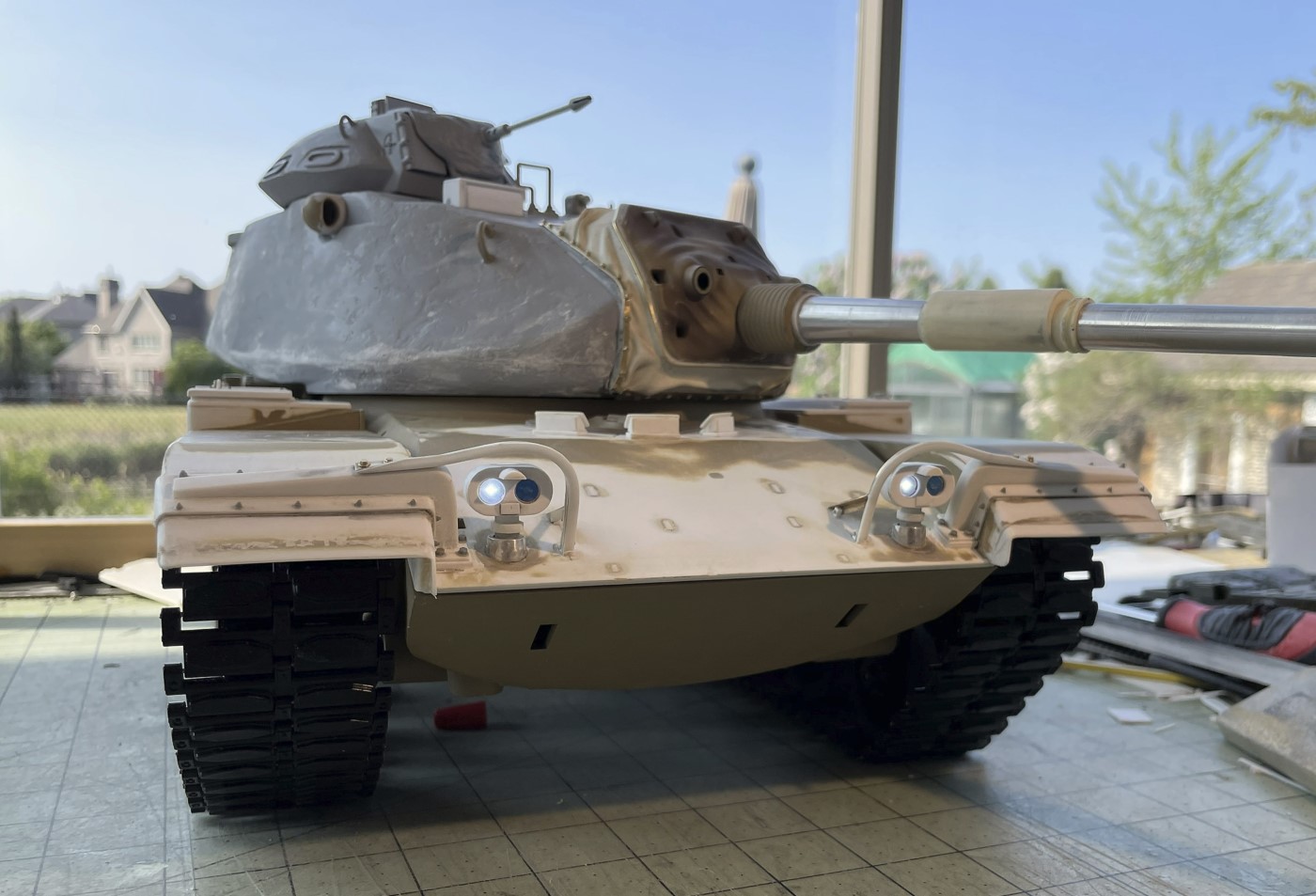 1/16 RC USMC M-60A1 US tank with ERA - Build