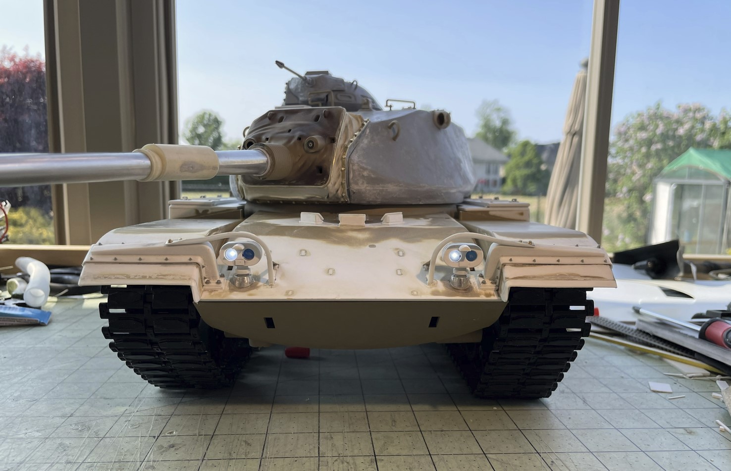 1/16 RC USMC M-60A1 US tank with ERA - Build
