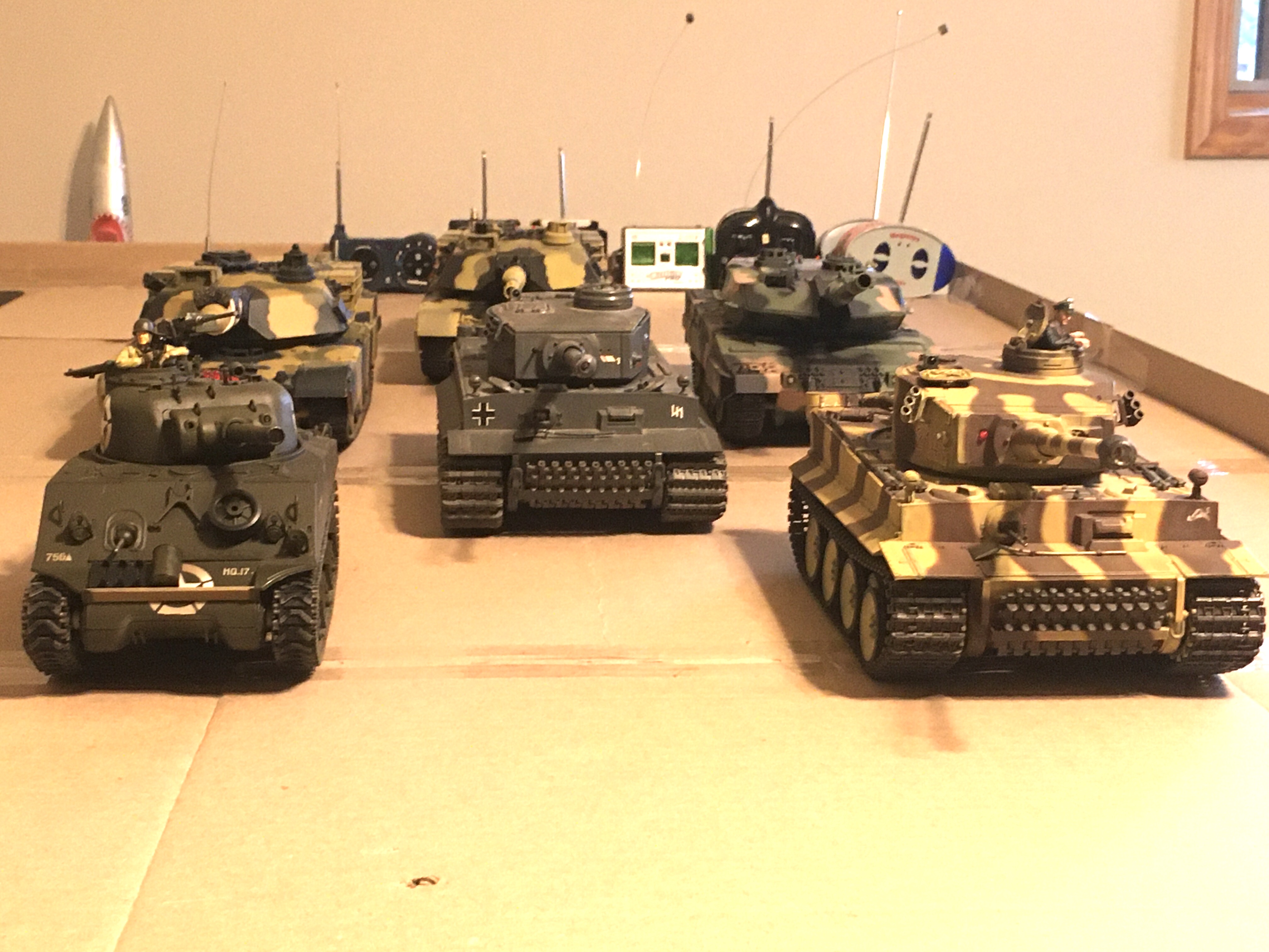 All of these are 1/24 HL compatible Battle Tanks