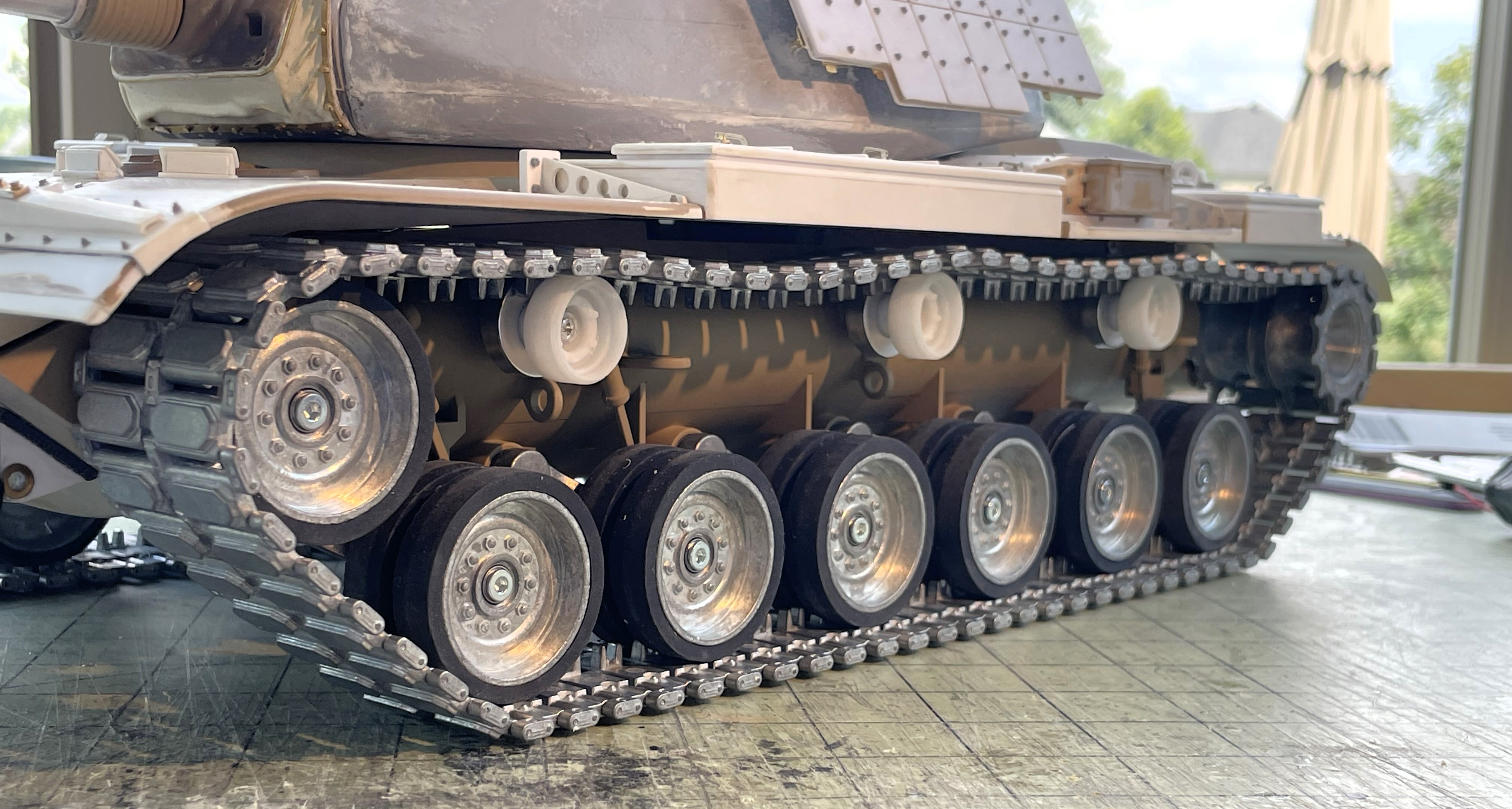1/16 RC USMC M-60A1 US tank with ERA - Build