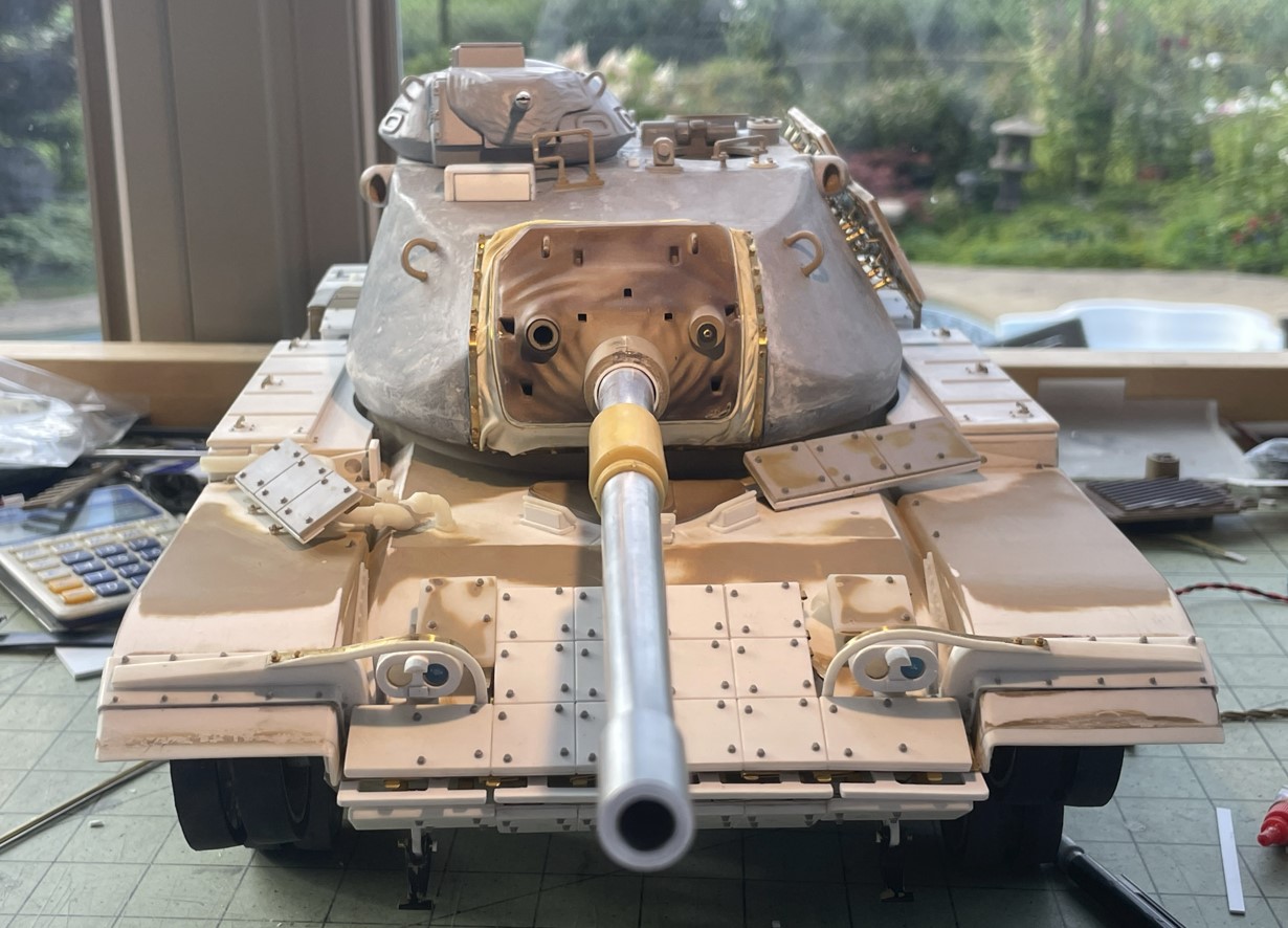 1/16 RC USMC M-60A1 US tank with ERA - Build