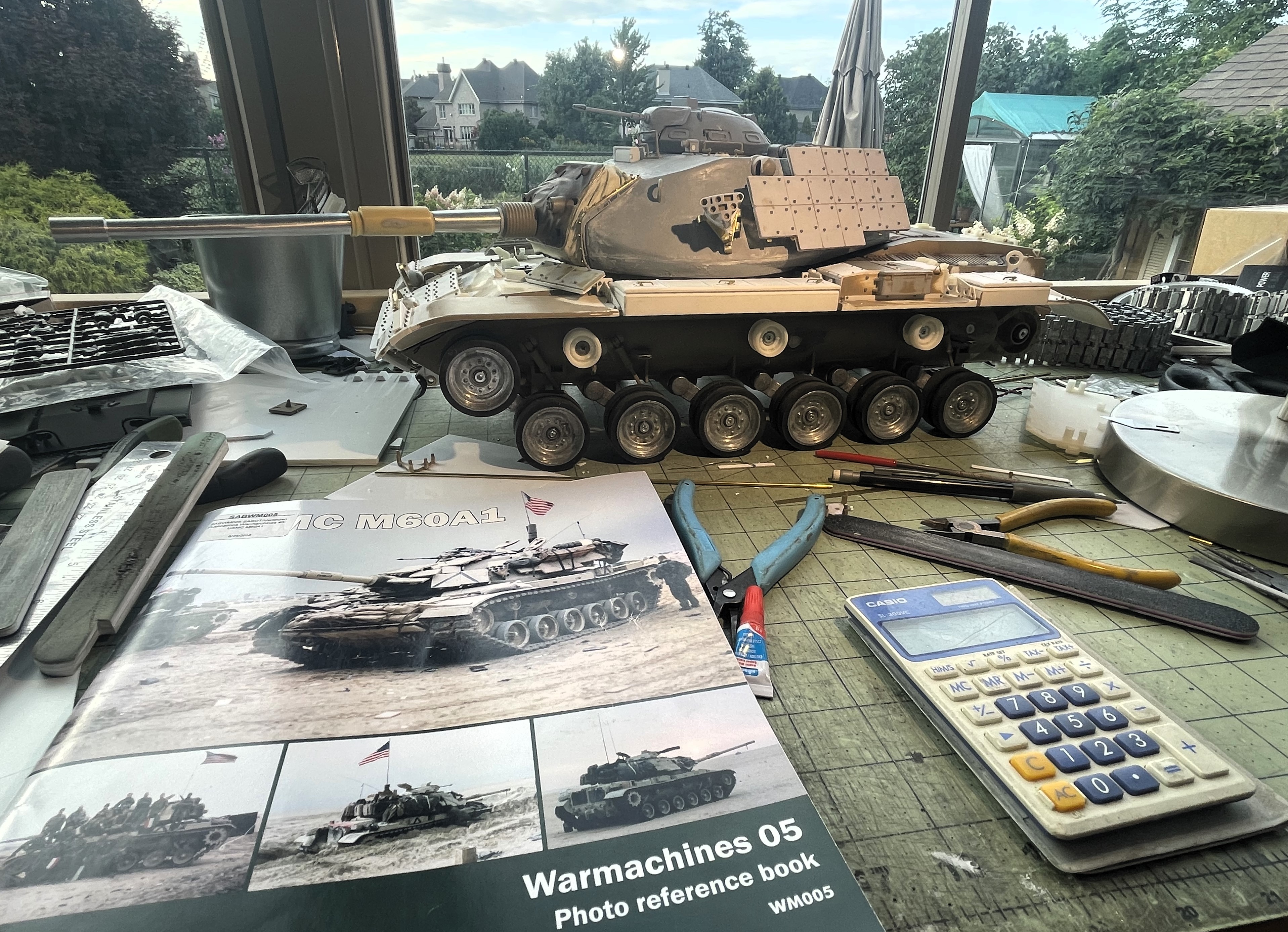 1/16 RC USMC M-60A1 US tank with ERA - Build