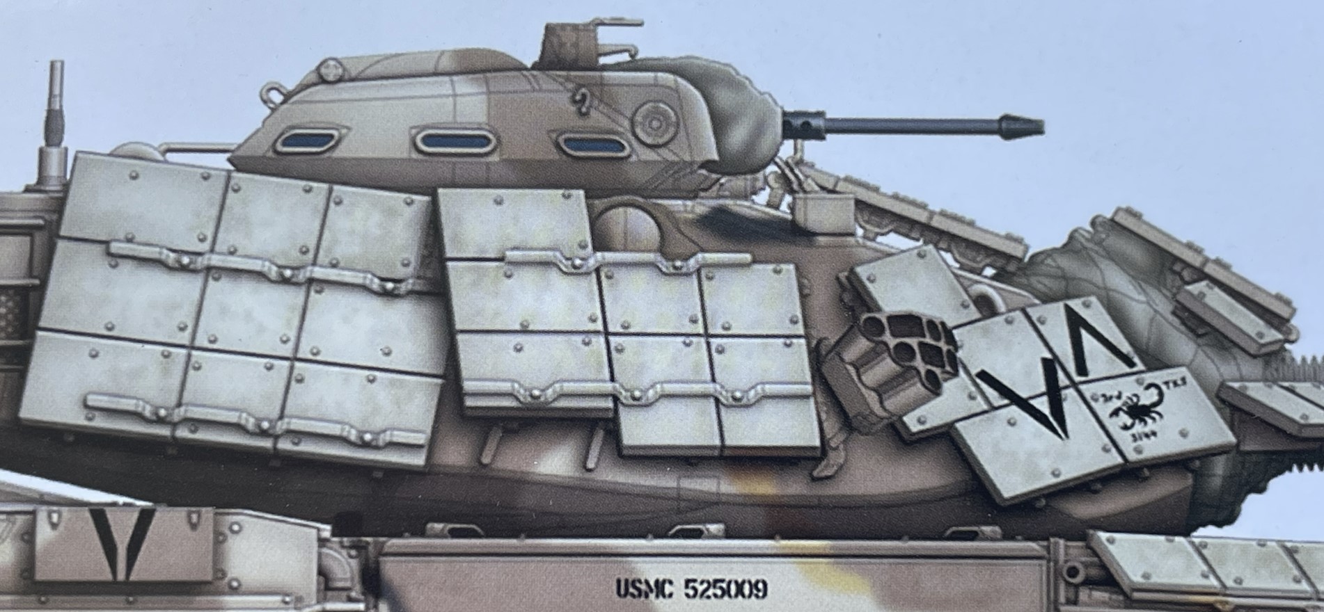 1/16 RC USMC M-60A1 US tank with ERA - Build
