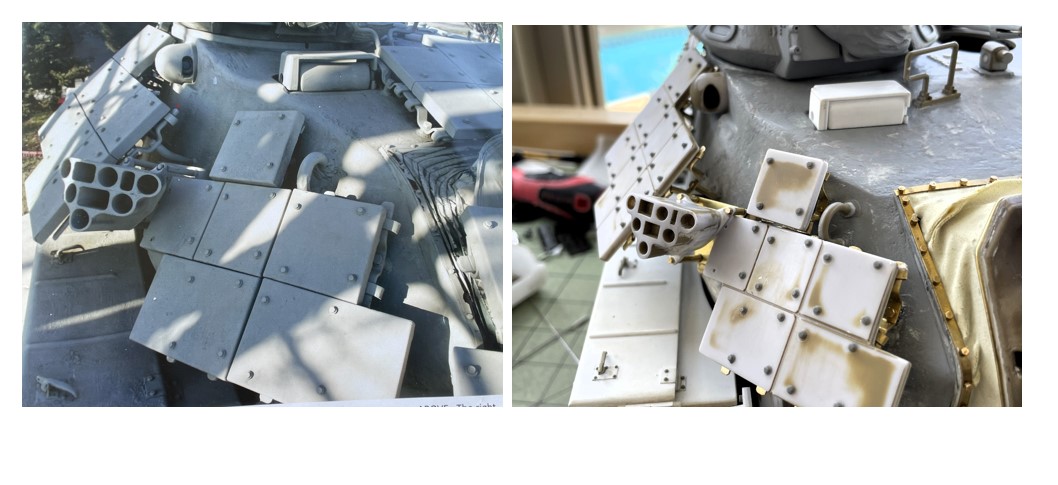 1/16 RC USMC M-60A1 US tank with ERA - Build