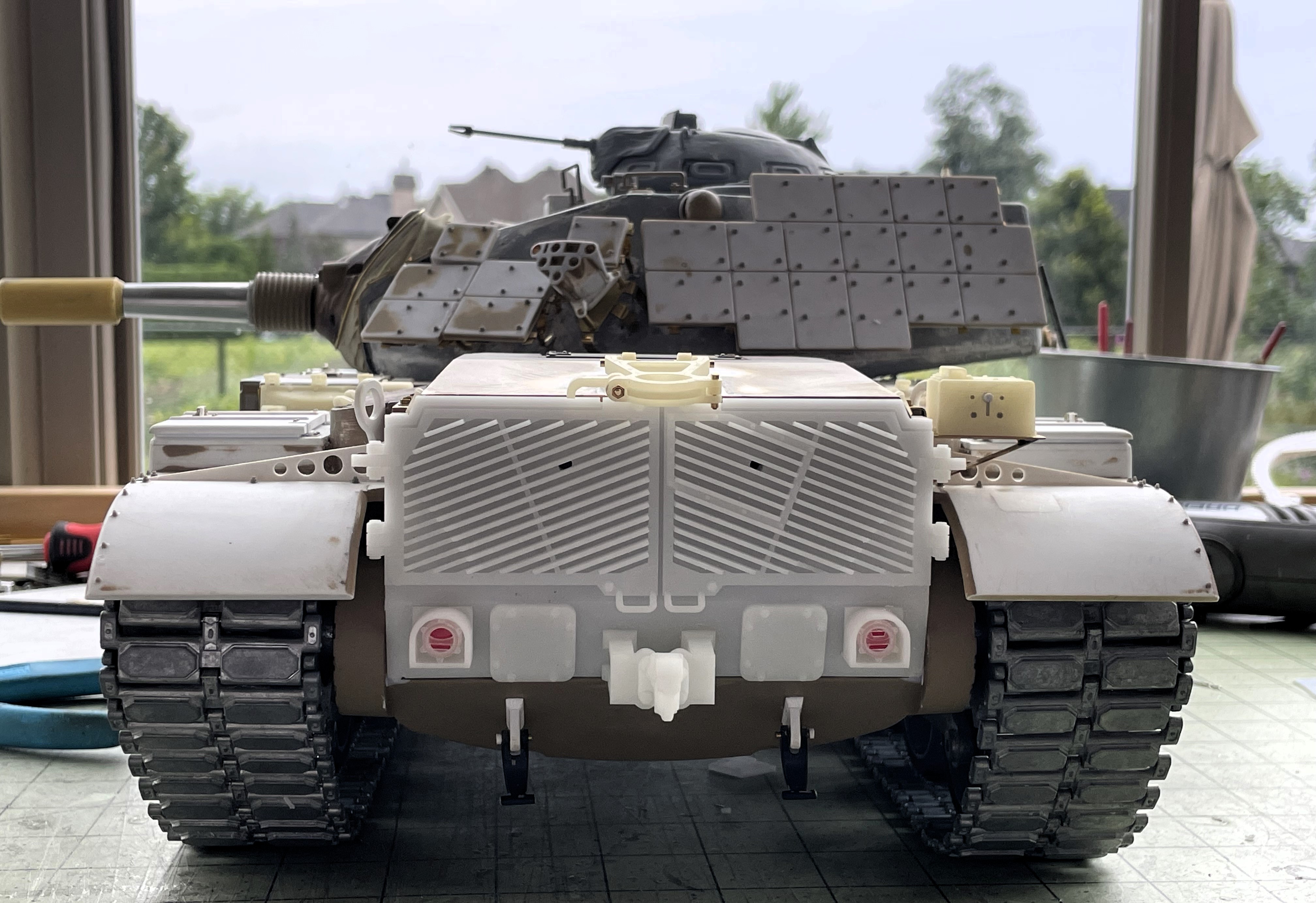 1/16 RC USMC M-60A1 US tank with ERA - Build